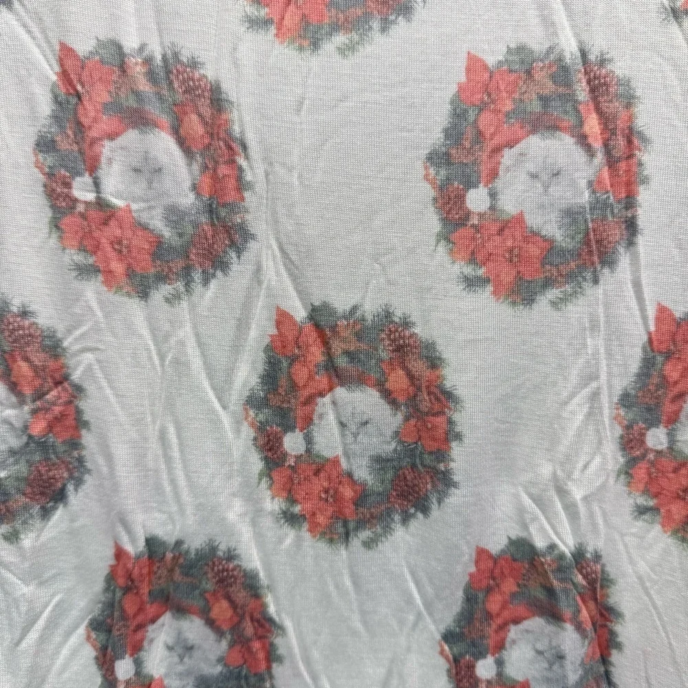 Honeydew Intimates Christmas Cats in Wreath Lightweight Sleep Shirt Size Small
